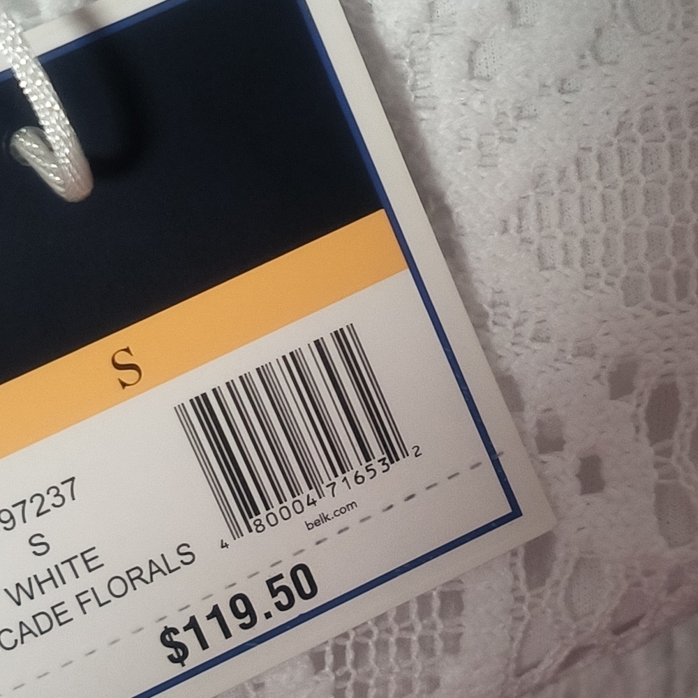 [5 x $20] New White Lace Mini Dress / Size S - Picture 8 of 9